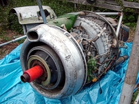 Photo of one of F-BGNR's Rolls-Royce Dart RDa6 Mark 506 engines.