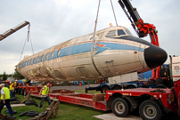 Fusleage being lifted at Coventry.