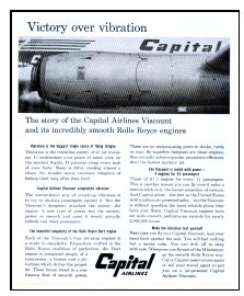 Capital Airlines Poster featuring a Viscount.