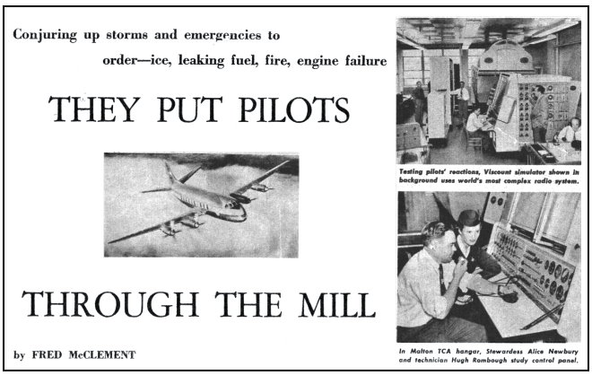 TCA - Trans-Canada Airlines flight simulator