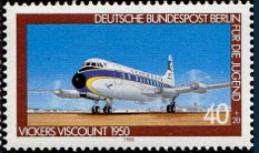 Vickers Viscount Stamps