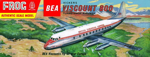 Christian Bryan restoration of the Frog BEA Viscount kit box