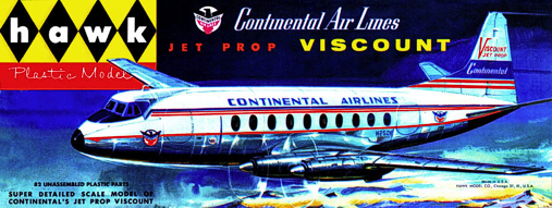 Christian Bryan restoration of the Hawk Continental Airlines Viscount kit box