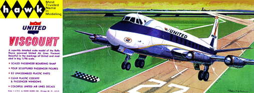 Christian Bryan restoration of the Hawk United Airlines Viscount kit box
