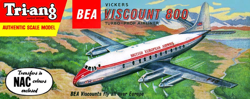 Christian Bryan restoration of the Tri-ang BEA Viscount kit box