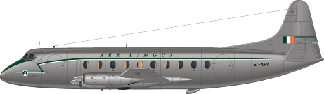 Nick Webb illustration of Aer Lingus Viscount EI-AFV