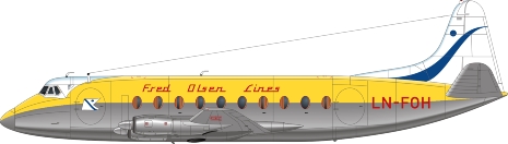 Nick Webb illustration of Fred Olsen Viscount LN-FOH