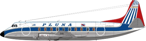 Nick Webb illustration of Pluna Viscount CX-AQO