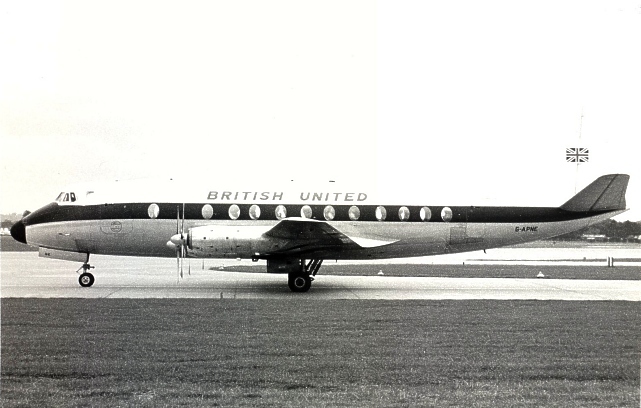 Photo of British United Airways (BUA) Viscount G-APNE c/n 403 March 1965