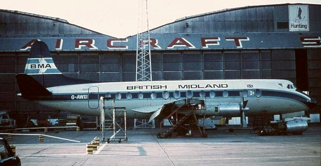 Photo of British Midland Airways (BMA) Viscount G-AWXI