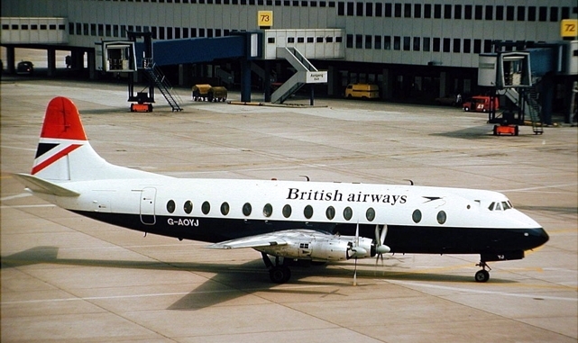 Photo of British Airways (BA) Viscount G-AOYJ c/n 259