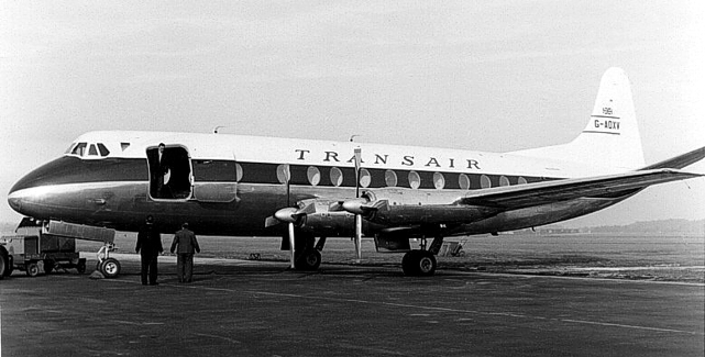 Photo of Transair (UK) Ltd Viscount G-AOXV c/n 249 July 1958