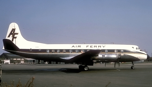 Photo of Air Ferry Ltd Viscount G-AVHE c/n 363 June 1968