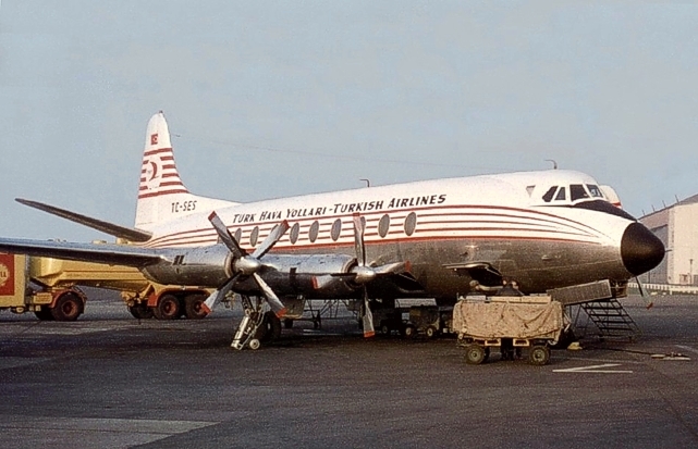 Photo of Türk Hava Yollari - Turkish Airlines (THY) Viscount TC-SES c/n 431 June 1963