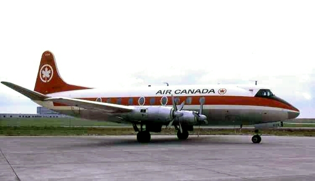 Photo of Air Canada Viscount CF-THR c/n 278 July 1970