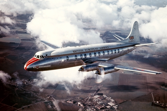 BEA British European Airways Viscount G-AOJC