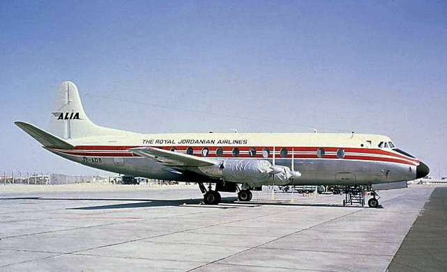 Photo of Alia - The Royal Jordanian Airlines Viscount JY-ADB c/n 402 January 1967