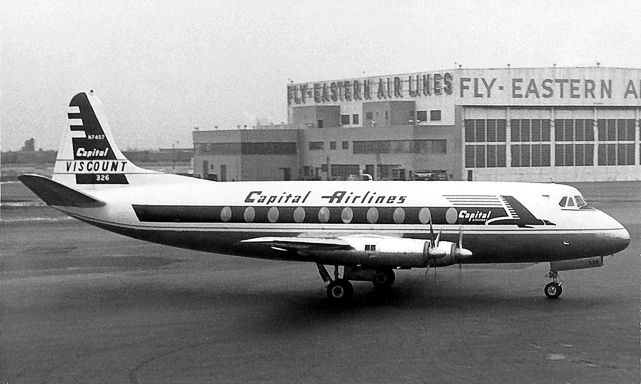 Photo of Capital Airlines (USA) Viscount N7407 c/n 105