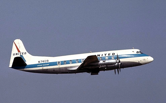 United Airlines Viscount N7409