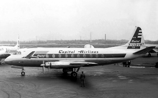 Photo of Capital Airlines (USA) Viscount N7411 c/n 109 June 1957
