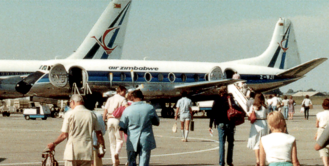 Photo of Air Zimbabwe Viscount Z-WJI