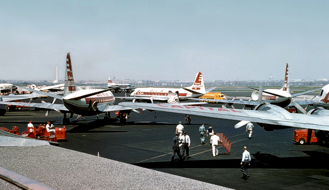 Washington National Airport as Carl would remember it from the 1950s