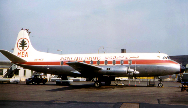 Photo of Middle East Airlines (MEA) Viscount OD-ACU c/n 240 June 1959