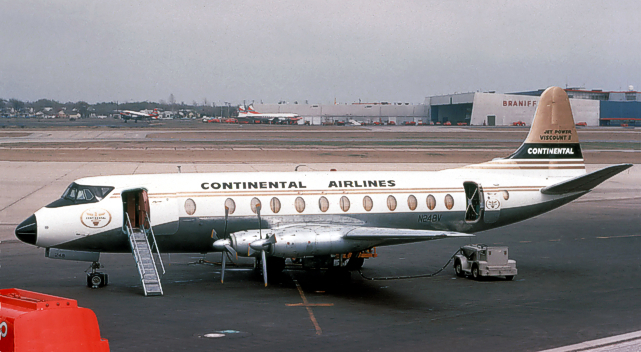 Photo of Continental Airlines Viscount N248V c/n 360 June 1964