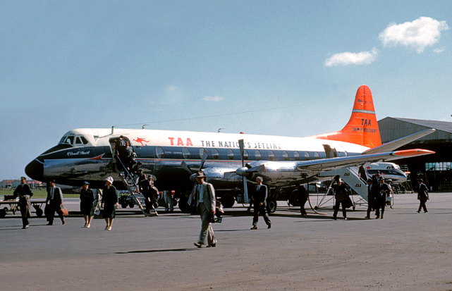 Photo of Trans-Australia Airlines (TAA) Viscount VH-TVQ c/n 434 February 1962