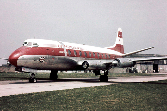 Photo of Cambrian Airways Viscount G-AMON c/n 27 June 1964