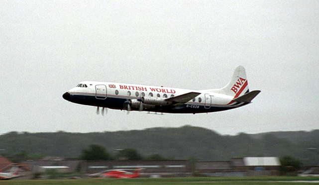 G-CSZB climbing after a low pass along Aberdeen's runway 34