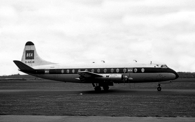 Photo of British European Airways Corporation (BEA) Viscount G-AOJB c/n 151 July 1967
