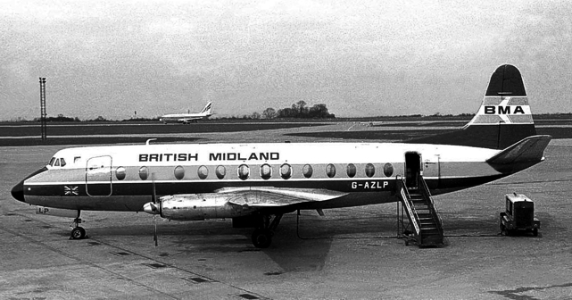 Photo of British Midland Airways (BMA) Viscount G-AZLP c/n 346