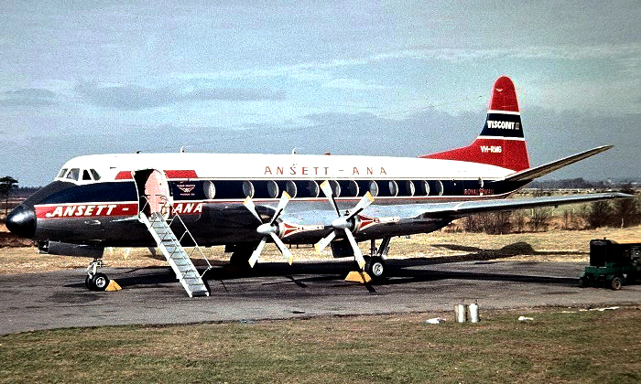 Photo of ANSETT-ANA Viscount VH-RMG c/n 414 February 1959