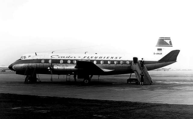 Photo of Condor Flugdienst GmbH Viscount D-ANUR c/n 342 March 1963