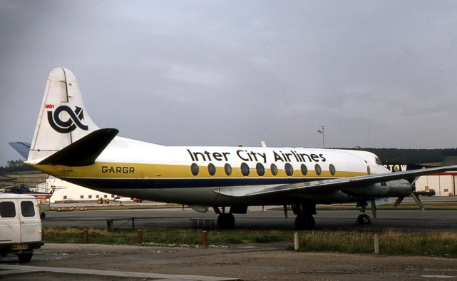 Foto del Inter City Airlines Viscount G-ARGR c/n 14