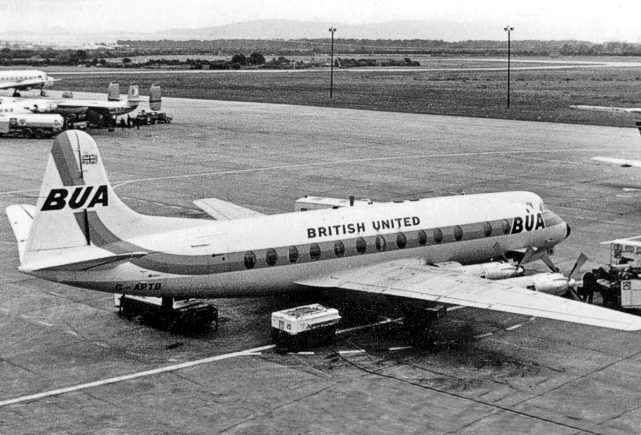 Photo of British United Airways (BUA) Viscount G-APTB