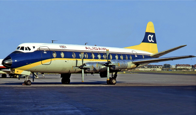 Photo of Alidair Viscount G-AVIW c/n 358 September 1972