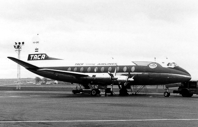 TACA - Transportes Aereos Centro Americanos Viscount c/n 82 YS-09C