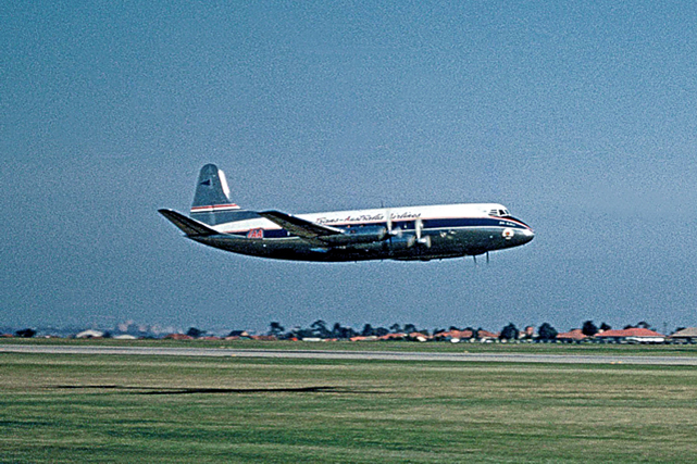 VH-TVA performed a flypast after its arrival at Essendon following its epic 7 day delivery flight from the UK