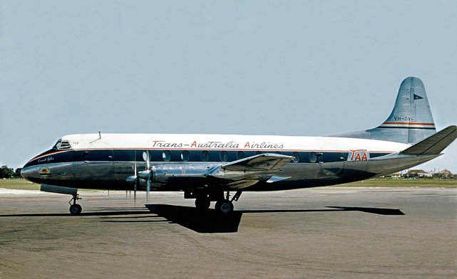 Photo of Trans-Australia Airlines (TAA) Viscount VH-TVF