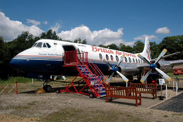 Brooklands Museum Viscount G-APIM c/n 412 first flew at Weybridge in June 1958