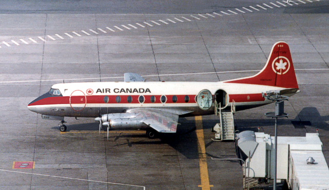 Photo of Air Canada Viscount CF-THV c/n 304 July 1971