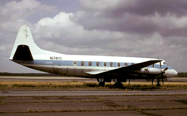 Photo of Embry-Riddle Aeronautical University Viscount N7411