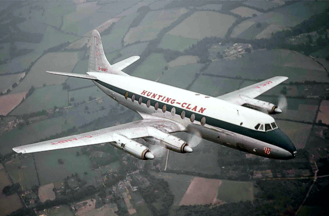 Viscount c/n 76 G-ANRT on a pre-delivery test flight, July 1955