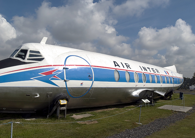Viscount c/n 35 F-BGNR at Coventry after a fresh coat of paint