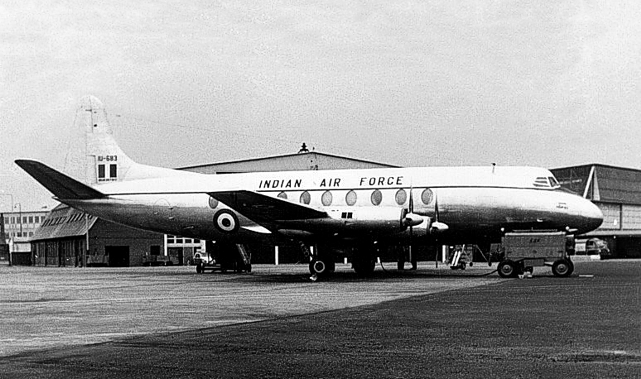 Photo of Indian Air Force Viscount IU-683 c/n 79 June 1956