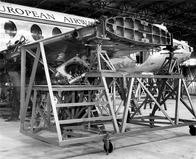 Major work to BEA - British European Airways Viscount G-ALWF. Why?