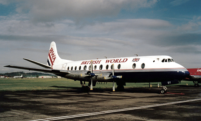BWA - British World Airways Viscount c/n 382 G-APEY