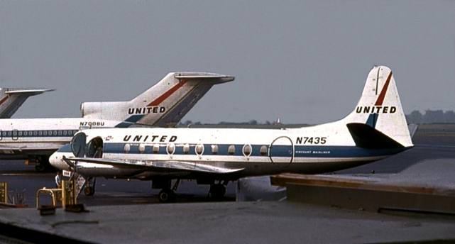 Viscount c/n 133 N7435 of United Airlines